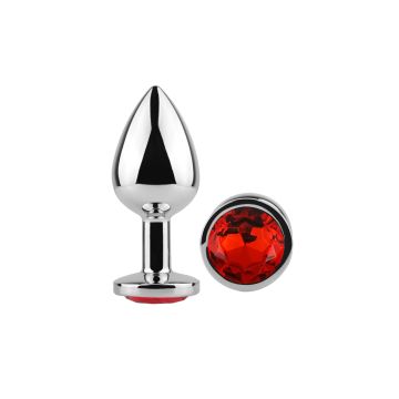 Anal Plug Eros Metal Medium Red