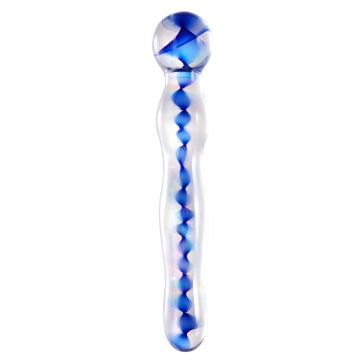 Glass Dildo HelixBlue