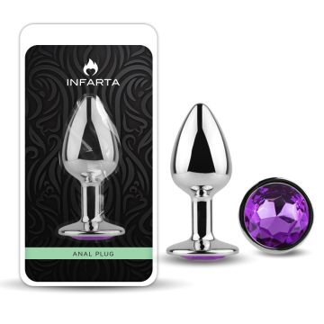 Anal Plug Eros Metal Small Purple