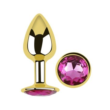 Anal Plug Eros Gold Metal Medium Rosy