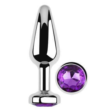Anal Plug Titan Metal Medium Dark Purple