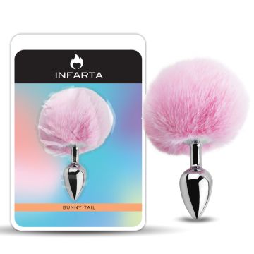 Anal Plug Bunny Metal Small Pink