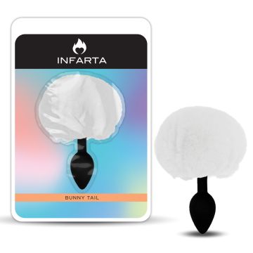 Anal Plug Bunny Silicone Small White